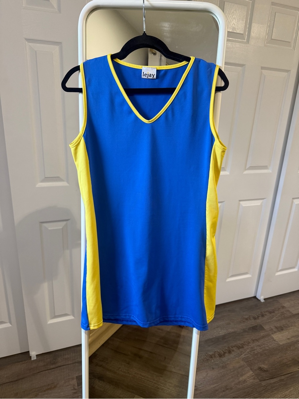 90’s Inspire Blue and Yellow Mini Dress